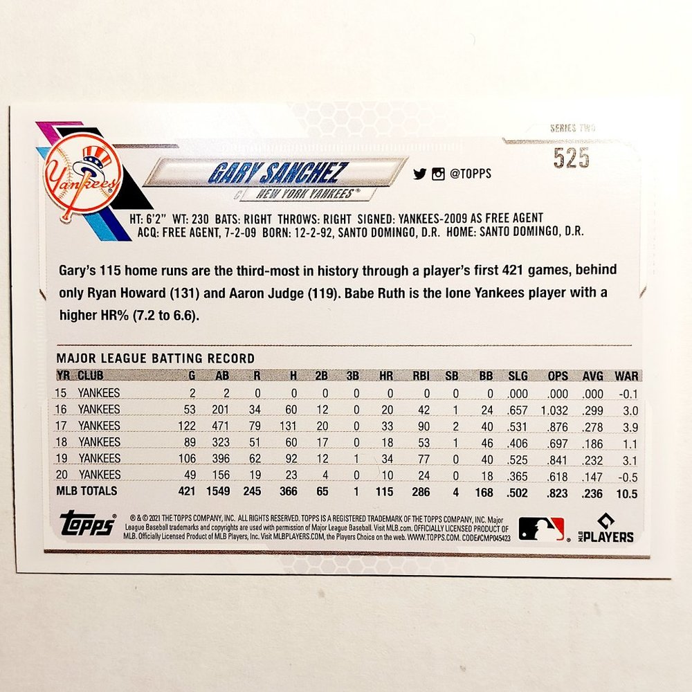 New York Yankees 6 Card Lot - BSBL [19_5] - Picture 13 of 13